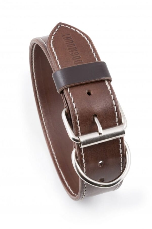 Hnědý kožený obojek Uno Maruro - 083f6ed249f82e0a1bb9b0576