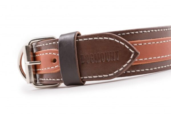 Luxusní kožený obojek Duo Maronero - 08f493fbcebb0eb95cf61e64b