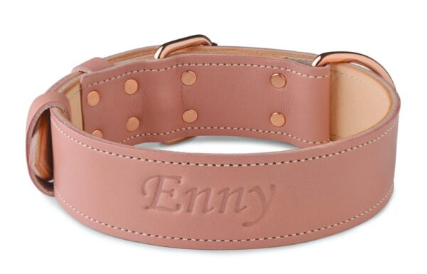 Psí obojek starorůžová - 0cd270c22fefcfcd070c6104f