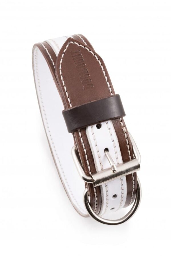 Kožený obojek Duo Biamarone - 2c7d8640e5c0e3d820a02f7b2