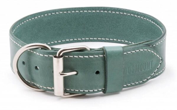 Kožený obojek zelený Uno Verdi