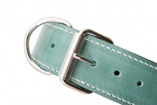 Kožený obojek zelený Uno Verdi - 3b46eb043838e5195cc8b831d