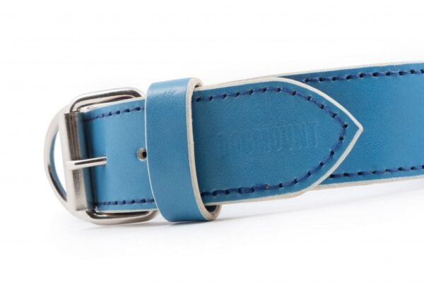 Kožený modrý obojek Uno Ciana - 3f15e4a844e5d1aac8a176c4b