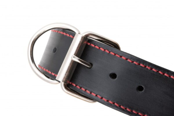 Kožený obojek černý Uno Scuro - 4644e7ca67ad84e72255279b4