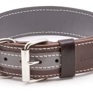 Elegantní obojek Duo Grigiastro šedý černý