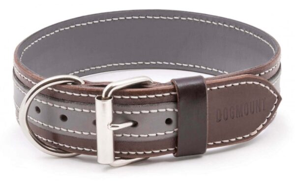 Elegantní obojek Duo Grigiastro šedý černý