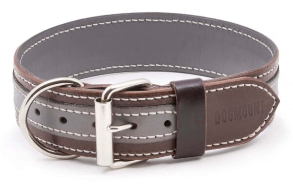 Elegantní obojek Duo Grigiastro šedý černý