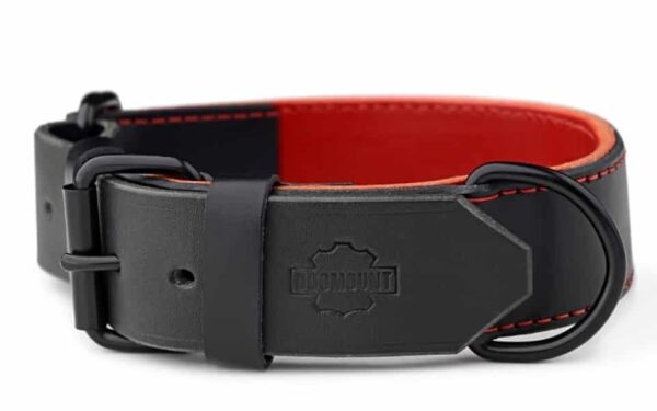 Stahovací obojek červená & černá