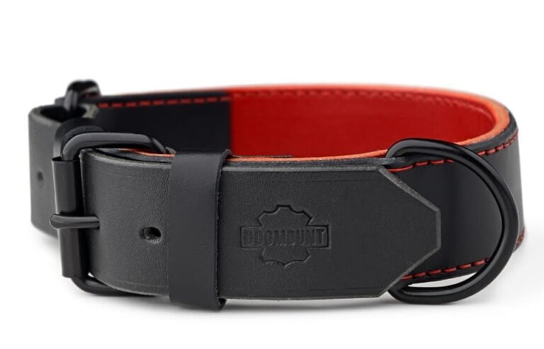 Stahovací obojek červená & černá