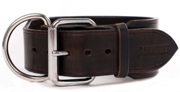 Kožený obojek pro velké psy a obří plemena mahagon - 90ffd82c015ccf72cfe530344