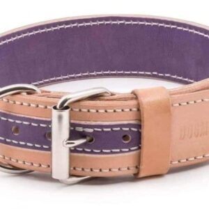 fialovo béžový obojek pro psa