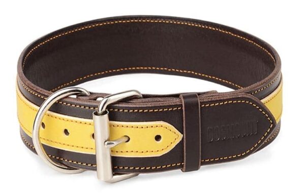 Obojek kožený hnědožlutý - b0c181e47c05df40649995292 Obojek kožený hnědožlutý