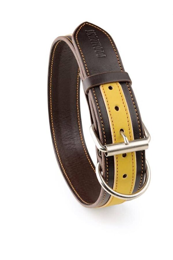 Obojek kožený hnědožlutý - b25d64f6890bd8c116542df8d Obojek kožený hnědožlutý - b25d64f6890bd8c116542df8d