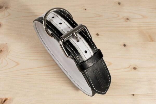 Černobílý obojek pro psa - db5289d941d764c68aac3d188