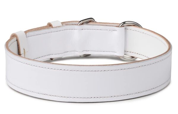 Bílý kožený obojek Uno Bianca - ee75ed5183ef05a9f4e52a8bb