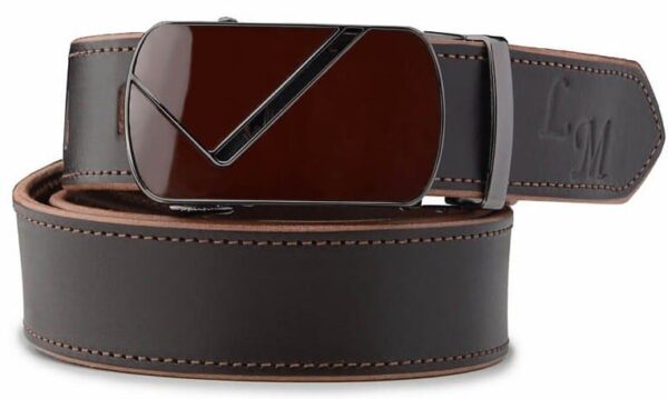 Kožený opasek hnědý