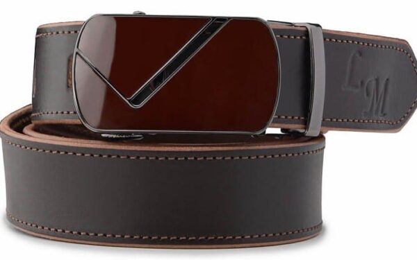 Kožený opasek hnědý