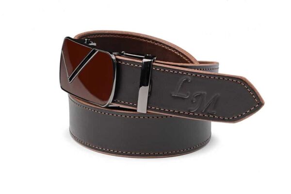 Kožený opasek hnědý - 05a38584f4314fc2b5fd6eb72