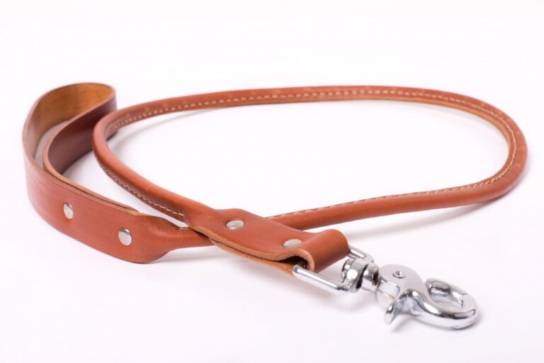 Kožené vodítko zaoblené