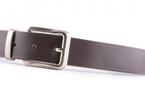 Pánský kožený pásek hnědý - 23322eeddd1e142c8d4c0b05f