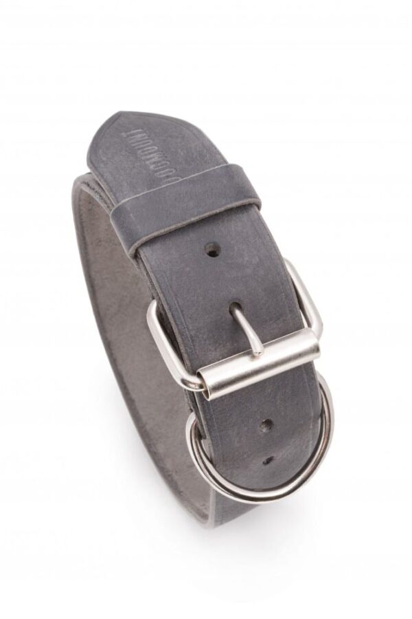 Kožený šedý obojek Extra Glauce - 321911503ee01721c11303cc8