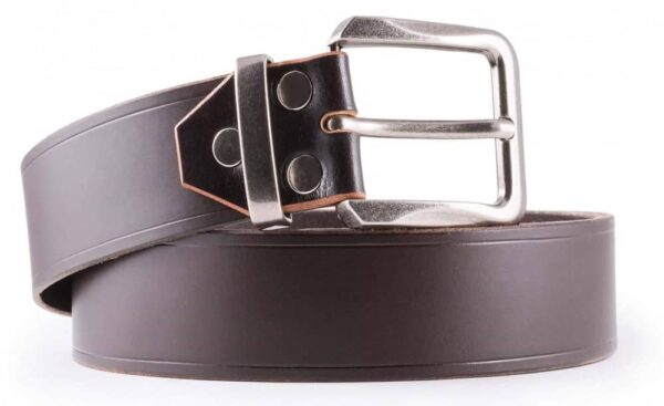 Pánský kožený pásek hnědý