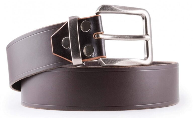 Pánský kožený pásek hnědý