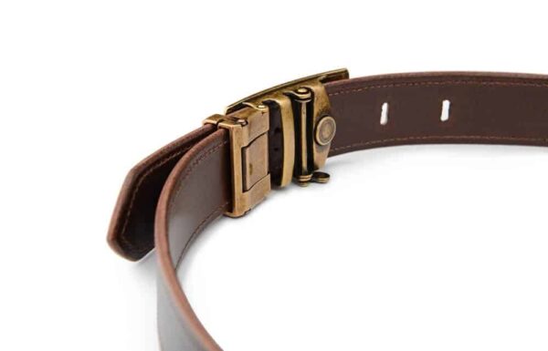 Hnědý kožený pásek - 677512095eb1ac33e99b68337