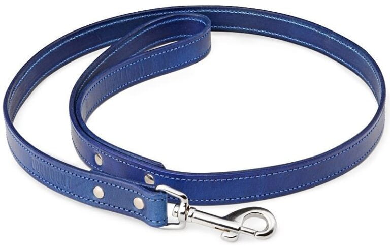 Modré prošívané vodítko