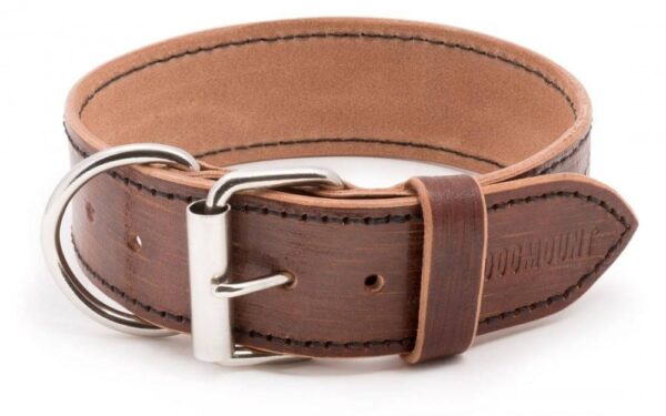 Kožený hnědý obojek pro psa Extra Vecio