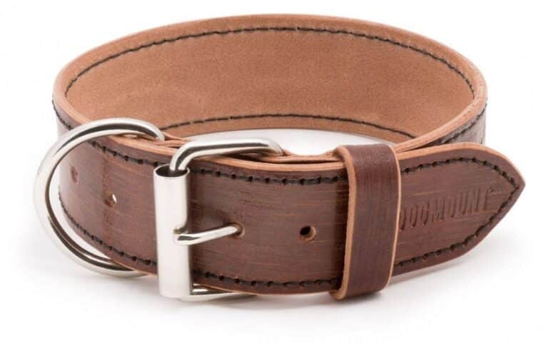 Kožený hnědý obojek pro psa Extra Vecio