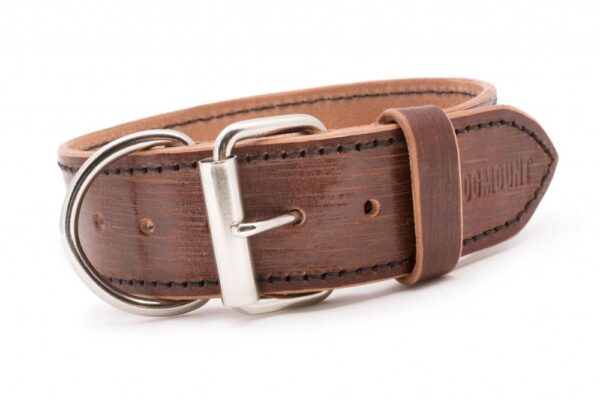 Kožený hnědý obojek pro psa Extra Vecio - f78b313d9ebba10d1a12f401e