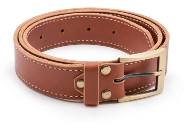 Kožený opasek Brastro, hnědý - 01780f6688c231029e449252e