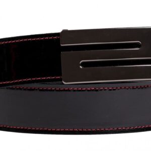 lesklý opasek Černý