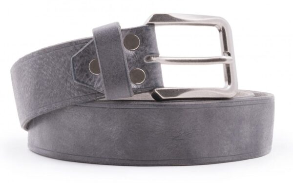 Opasek šedý kožený Glauce