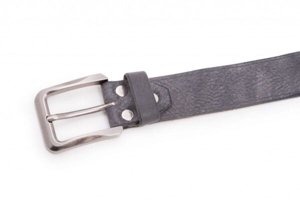 Opasek šedý kožený Glauce - 1d3c69cca795c0930210ea18d