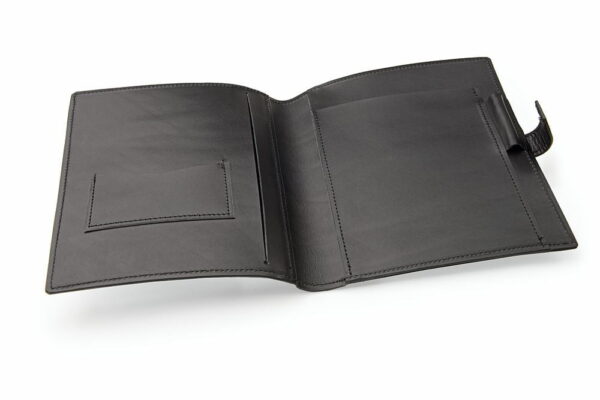 Černý kožený obal na diář - 21042dfd8b03ec72d84027201