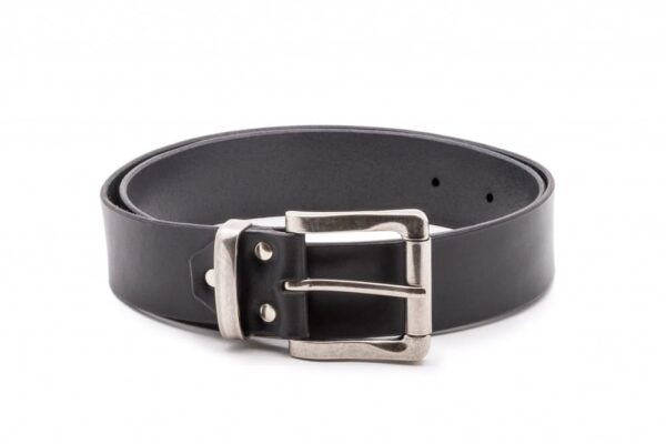 Kožený opasek černý Basic Nero - 23b0e9372bccb220fa3a858c0