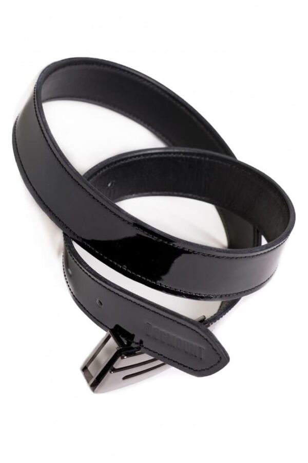 Černý lesklý opasek - 3b44f30cc0f85d3e48dbf6e90 Černý lesklý opasek - 3b44f30cc0f85d3e48dbf6e90