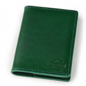 Kožený obal na kreditní kartu Cursa zelený