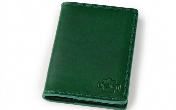 Kožený obal na kreditní kartu Cursa zelený