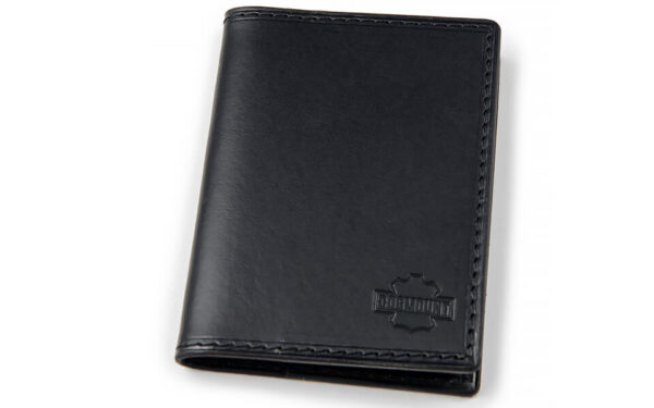 Černé kožené pouzdro na platební karty a vizitkovník Cursa