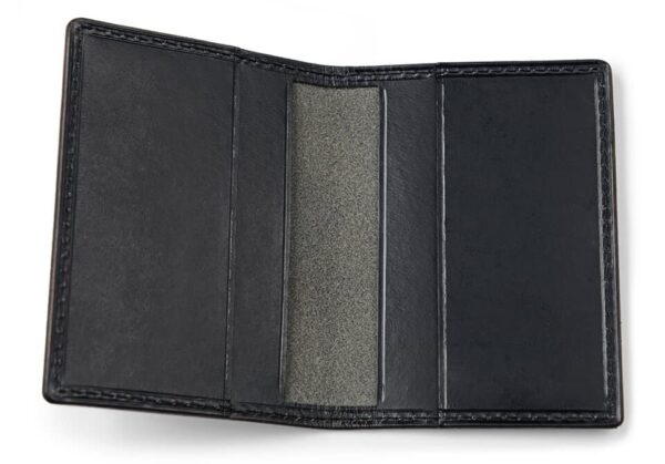 Černé kožené pouzdro na platební karty a vizitkovník Cursa - dsc 6586 f