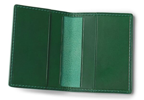 Kožený obal na kreditní kartu Cursa zelený - dsc 6593 f