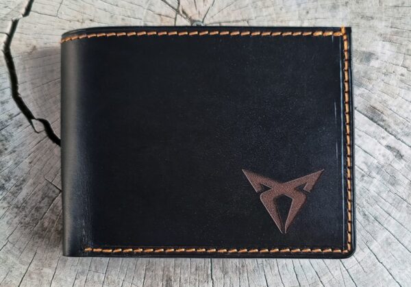 Luxusní kožená peněženka s gravírováním s vlastním textem & věnováním & vlastním motivem & potiskem