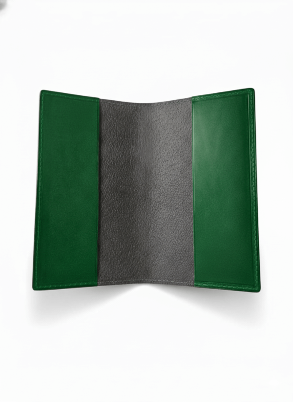 Kožený obal na diář LETHIOR zeleno-černý A6 - obal zelena diar1