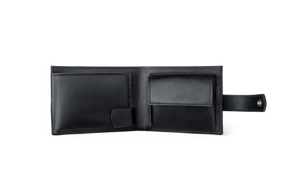Kožená peněženka Elron - cerna penezenka monogram 02 Kožená peněženka Elron - cerna penezenka monogram 02