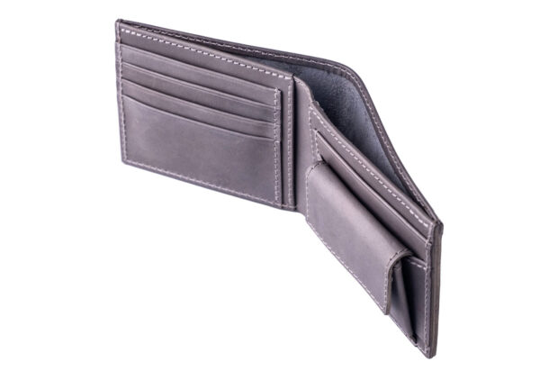 Světle šedá peněženka Maine - svetle seda penezenka vnitrek 1